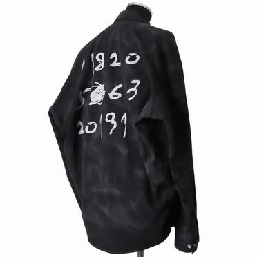 Vintage Dyed Cocoon Shirts　BLACK No.6