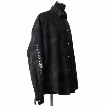 Vintage Dyed Cocoon Shirts　BLACK No.8