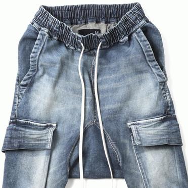 Denim Cargo Sarrouel Skinny　BLUE No.9