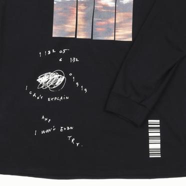 Type A Print Long Sleeve Tee　BLACK No.12