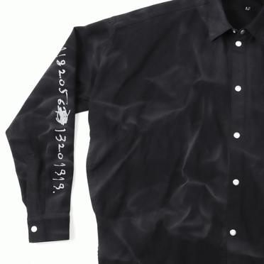 Vintage Dyed Cocoon Shirts　BLACK No.10