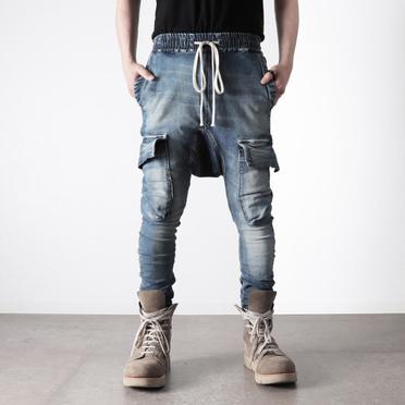 Denim Cargo Sarrouel Skinny　BLUE No.16