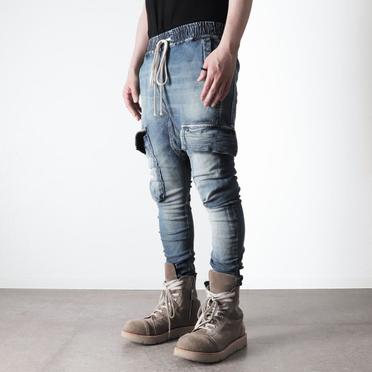 Denim Cargo Sarrouel Skinny　BLUE No.17