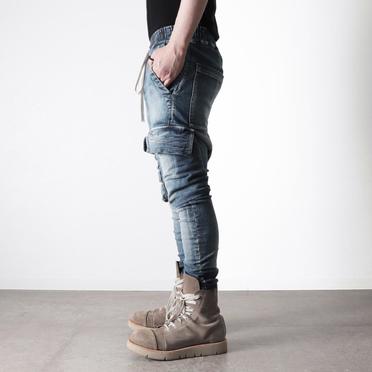 Denim Cargo Sarrouel Skinny　BLUE No.18