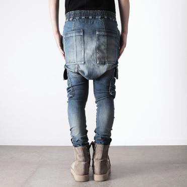 Denim Cargo Sarrouel Skinny　BLUE No.20