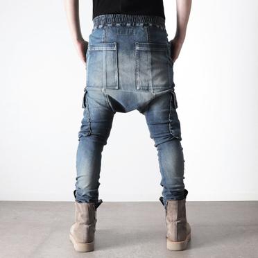 Denim Cargo Sarrouel Skinny　BLUE No.21