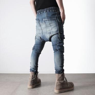 Denim Cargo Sarrouel Skinny　BLUE No.22