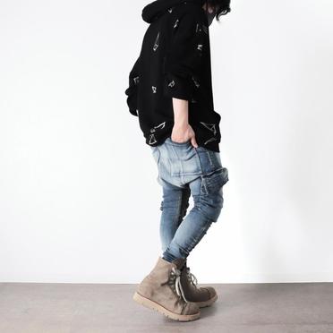 Denim Cargo Sarrouel Skinny　BLUE No.28