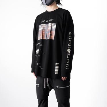 Type A Print Long Sleeve Tee　BLACK No.16