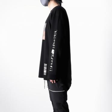 Type A Print Long Sleeve Tee　BLACK No.17