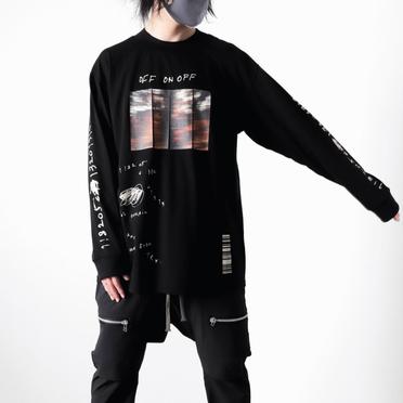 Type A Print Long Sleeve Tee　BLACK No.20