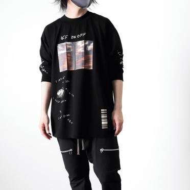 Type A Print Long Sleeve Tee　BLACK No.22