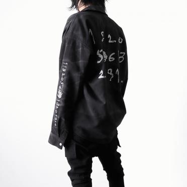 Vintage Dyed Cocoon Shirts　BLACK No.17