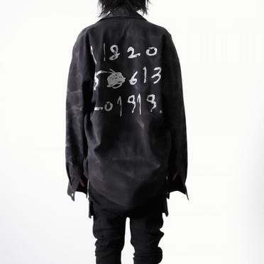 Vintage Dyed Cocoon Shirts　BLACK No.18