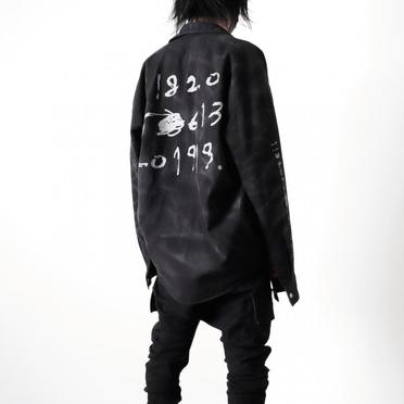 Vintage Dyed Cocoon Shirts　BLACK No.19