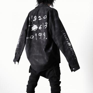Vintage Dyed Cocoon Shirts　BLACK No.20