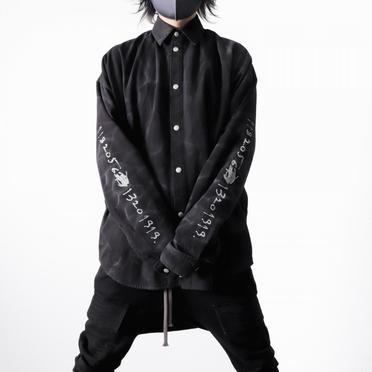 Vintage Dyed Cocoon Shirts　BLACK No.30