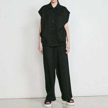 [SALE] 30%OFF　ESSENTIAL / ブークレー裏毛スタジャンベスト　BLACK No.12