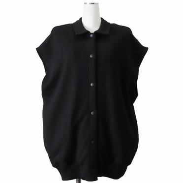 [SALE] 30%OFF　ESSENTIAL / ブークレー裏毛スタジャンベスト　BLACK No.1