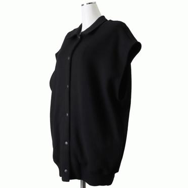 [SALE] 30%OFF　ESSENTIAL / ブークレー裏毛スタジャンベスト　BLACK No.2