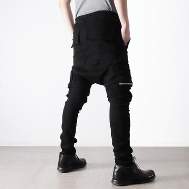 Pocket Sarrouel Skinny Denim　BLACK No.22