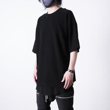Surf Knit Over Size Tee　BLACK No.14
