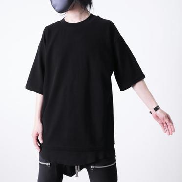 Surf Knit Over Size Tee　BLACK No.19