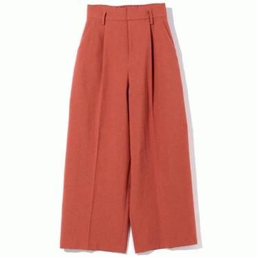 MIDIUMISOLID for Ladies high waist tucked PT　TERRACOTTA No.1