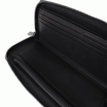 round zip long wallet　Roma DEEP BLACK No.10