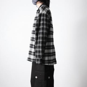 Check Pattern Combi Shirts　BLACK No.17