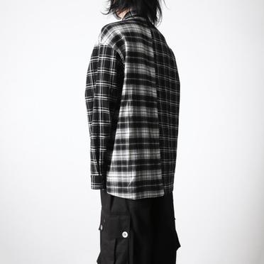 Check Pattern Combi Shirts　BLACK No.18