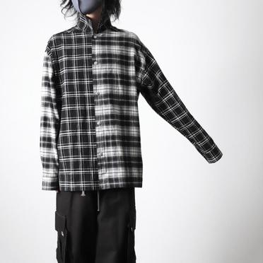 Check Pattern Combi Shirts　BLACK No.21