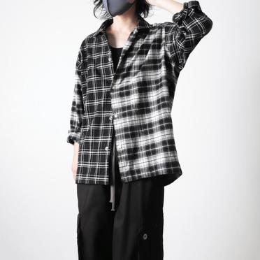 Check Pattern Combi Shirts　BLACK No.24