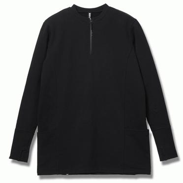 HENRY ZIP JERSEY　BLACK No.1