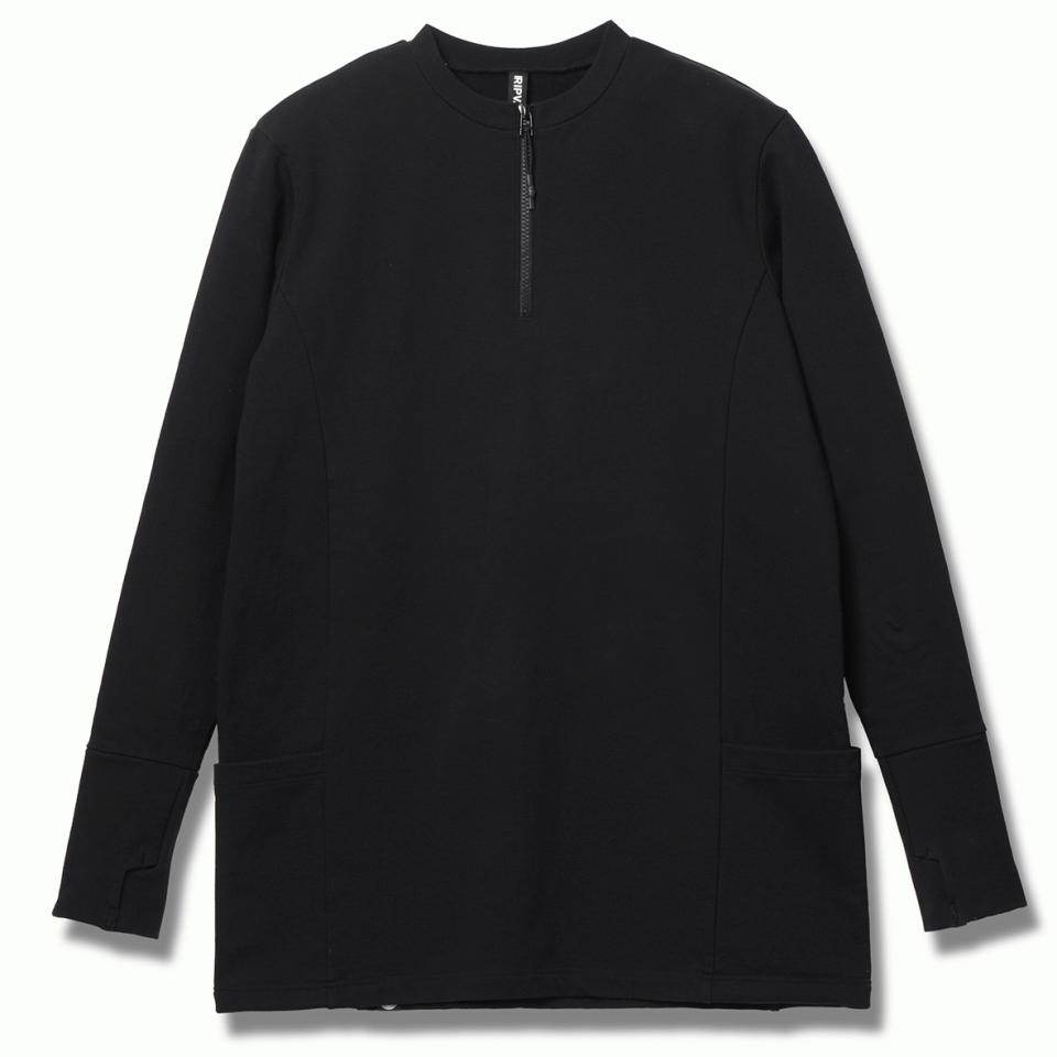 HENRY ZIP JERSEY　BLACK