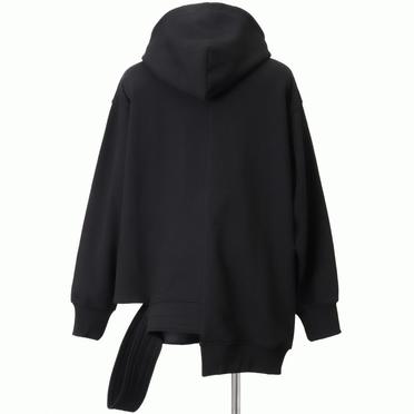 Asymmetry Sweat Hoodie　BLACK No.5