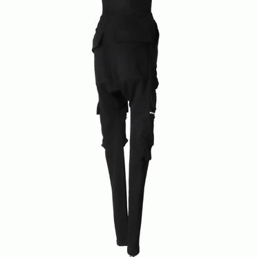 Side Zip Sweat Sarrouel Skinny　BLACK No.6