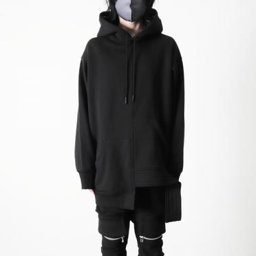 Asymmetry Sweat Hoodie　BLACK No.15