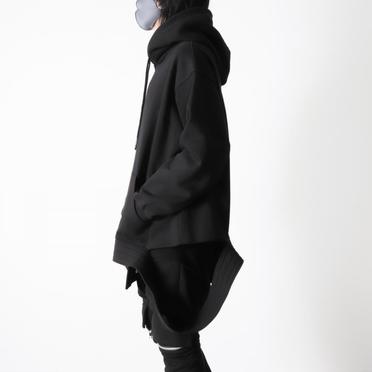 Asymmetry Sweat Hoodie　BLACK No.17