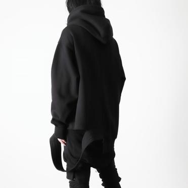 Asymmetry Sweat Hoodie　BLACK No.18