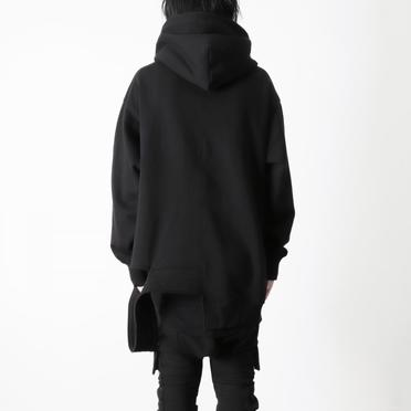 Asymmetry Sweat Hoodie　BLACK No.19