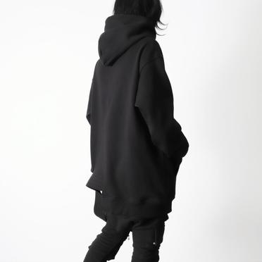 Asymmetry Sweat Hoodie　BLACK No.21