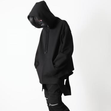 Asymmetry Sweat Hoodie　BLACK No.23