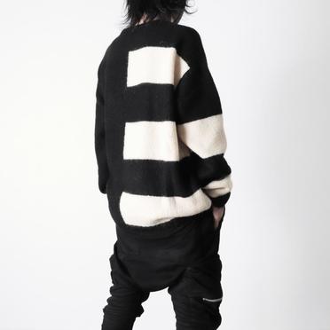 Striped Combi Knit Top　BK×IV No.19