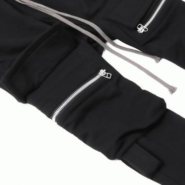 Side Zip Sweat Sarrouel Skinny　BLACK No.12