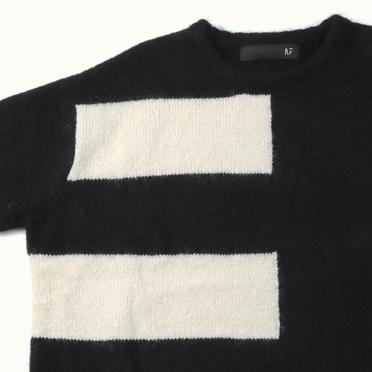 Striped Combi Knit Top　BK×IV No.11