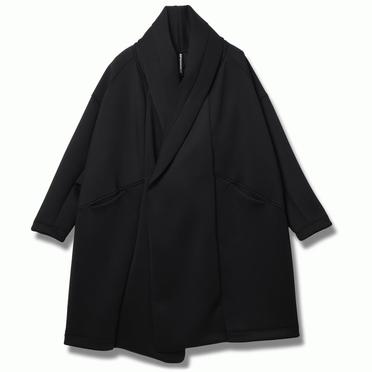 WRAP JERSEY COAT　BLACK No.1