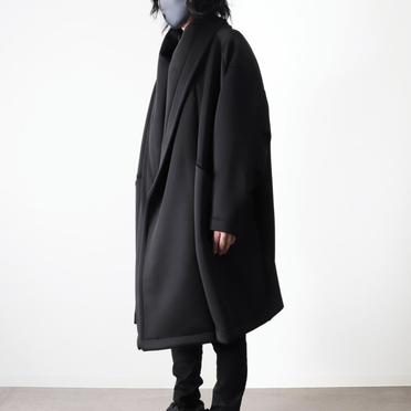 WRAP JERSEY COAT　BLACK No.6