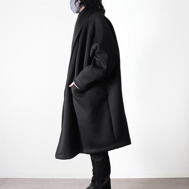 WRAP JERSEY COAT　BLACK No.7