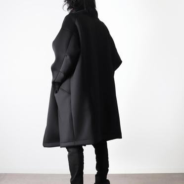 WRAP JERSEY COAT　BLACK No.8